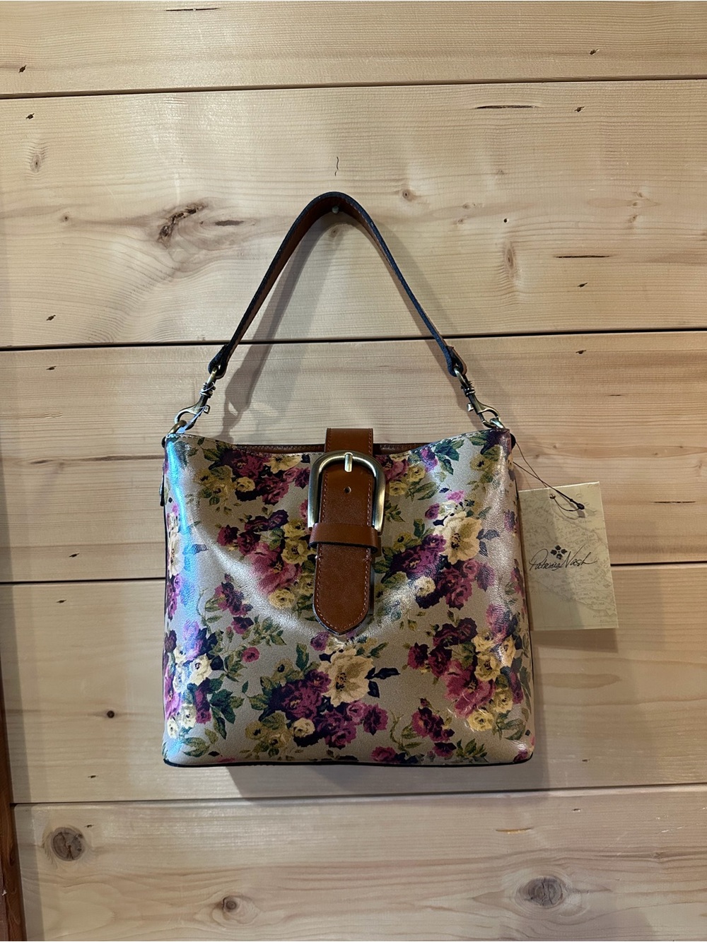 Patricia Nash Leather Irving Bucket Crossbody Bag | Leather - Picture 1 of 2